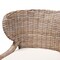 Bali & Pari Niesha Bohemian Grey Natural Kubu Rattan and Mahogany Wood Dining Chair 245-13720-ZORO - alternate 5